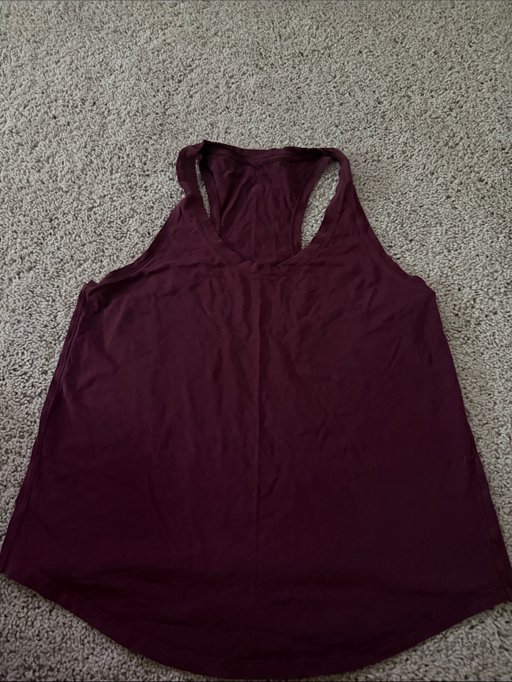 lululemon athletica Deep Burgundy Racerback Tank